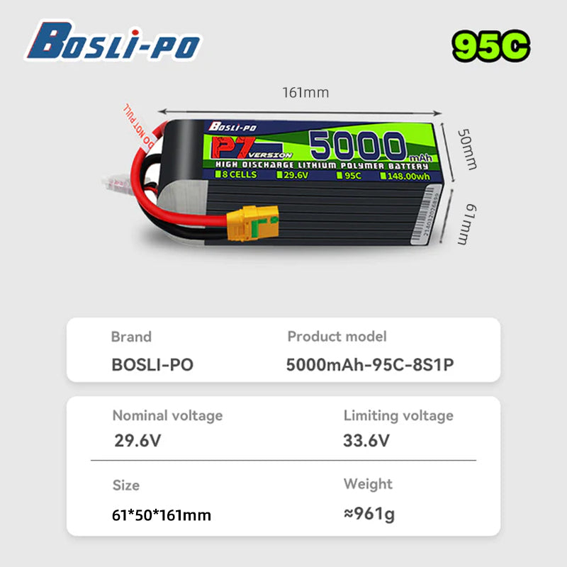 Аккумулятор Boslipo P7 Version – обзор и цена Drone Battery 6S